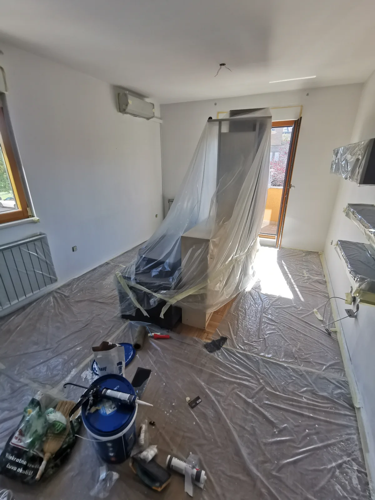 Priprema i zaštita prostora prije bojanja stana — soboslikar Zagreb · Vitus Gradnja